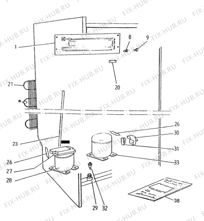 Взрыв-схема холодильника Atlas AKF2-390B - Схема узла C10 Cold, users manual